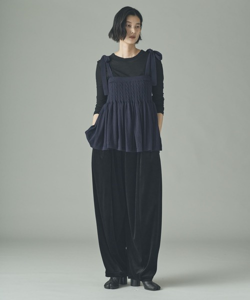 Curensology(カレンソロジー)/ウールリネンキャミニット Curensology(カレンソロジー)/ウールリネンキャミニット