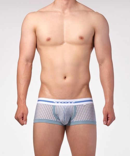 TOOT(トゥート)の「ギンガムチェック ボクサー III(ボクサーパンツ・メンズ・パープル/ネイビー/イエロー/スカイブルー・X-LARGE/LARGE/MEDIUM/SMALL)」の5枚目の写真