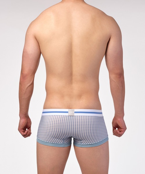 TOOT(トゥート)の「ギンガムチェック ボクサー III(ボクサーパンツ・メンズ・パープル/ネイビー/イエロー/スカイブルー・X-LARGE/LARGE/MEDIUM/SMALL)」の6枚目の写真