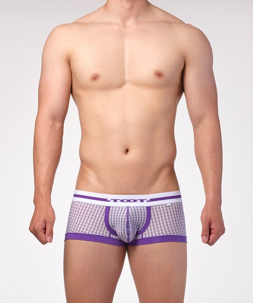 TOOT(トゥート)の「ギンガムチェック ボクサー III(ボクサーパンツ・メンズ・パープル/ネイビー/イエロー/スカイブルー・X-LARGE/LARGE/MEDIUM/SMALL)」の10枚目の写真