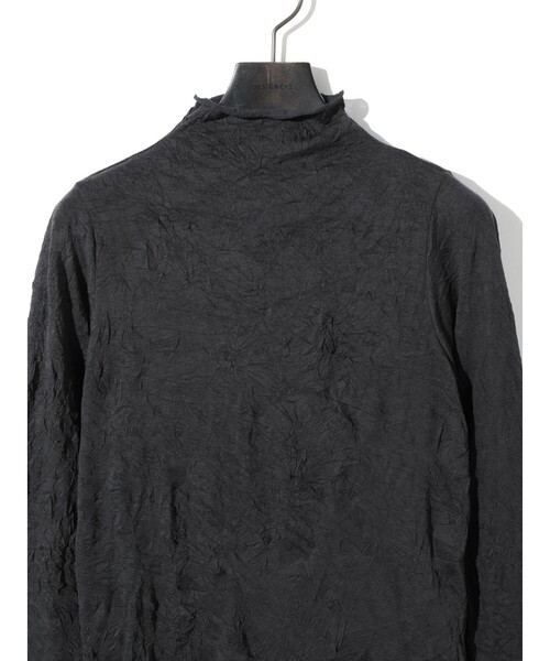 MIDIUMISOLID（ミディウミソリッド）の「MIDIUMISOLID for Ladies シアーハイネックインナー（Tシャツ/カットソー・レディース・チャコールグレー/オフホワイト/ピンク/ブラック/ベージュ・FREE）」の15枚目の写真