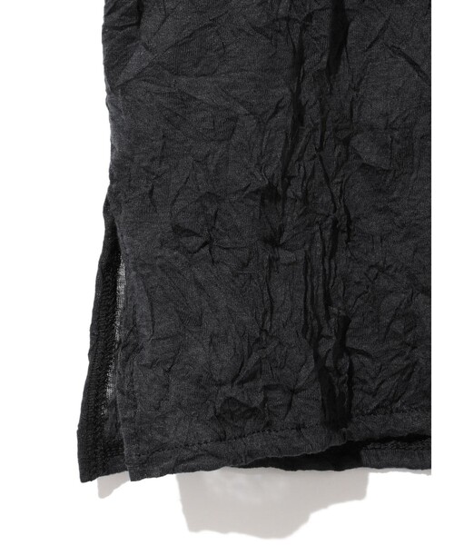 MIDIUMISOLID（ミディウミソリッド）の「MIDIUMISOLID for Ladies シアーハイネックインナー（Tシャツ/カットソー・レディース・チャコールグレー/オフホワイト/ピンク/ブラック/ベージュ・FREE）」の17枚目の写真