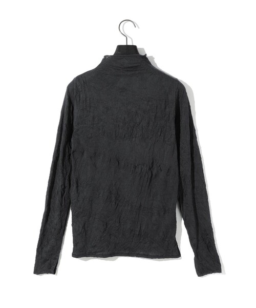 MIDIUMISOLID（ミディウミソリッド）の「MIDIUMISOLID for Ladies シアーハイネックインナー（Tシャツ/カットソー・レディース・チャコールグレー/オフホワイト/ピンク/ブラック/ベージュ・FREE）」の18枚目の写真