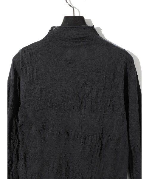 MIDIUMISOLID（ミディウミソリッド）の「MIDIUMISOLID for Ladies シアーハイネックインナー（Tシャツ/カットソー・レディース・チャコールグレー/オフホワイト/ピンク/ブラック/ベージュ・FREE）」の19枚目の写真