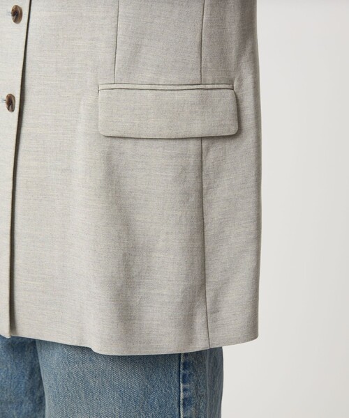 green label relaxing（グリーンレーベルリラクシング）の「パウダリー ノーカラー ジレ（ベスト・レディース・ライトグレー/ブラック/モカ/その他1・FREE）」の7枚目の写真