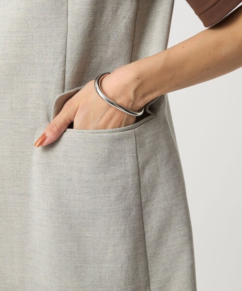 green label relaxing（グリーンレーベルリラクシング）の「パウダリー ノーカラー ジレ（ベスト・レディース・ライトグレー/ブラック/モカ/その他1・FREE）」の8枚目の写真