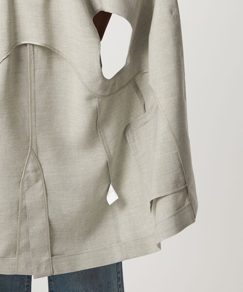 green label relaxing（グリーンレーベルリラクシング）の「パウダリー ノーカラー ジレ（ベスト・レディース・ライトグレー/ブラック/モカ/その他1・FREE）」の11枚目の写真