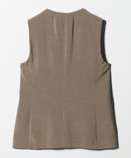 green label relaxing（グリーンレーベルリラクシング）の「パウダリー ノーカラー ジレ（ベスト・レディース・ライトグレー/ブラック/モカ/その他1・FREE）」の15枚目の写真