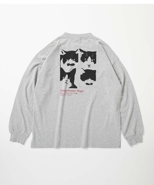 devirock(デビロック)の「綿100% 大人 デビラボ プリント 袖リブ 長袖Tシャツ(Tシャツ/カットソー・レディース・ブラック系その他/グレー系その他/ピンク系その他/ブラック系その他2/イエロー系その他/レッド系その他/グリーン系その他/ブルー系その他/グレー系その他2/ピンク系その他2/グレー系その他3・M/L/LL)」の5枚目の写真