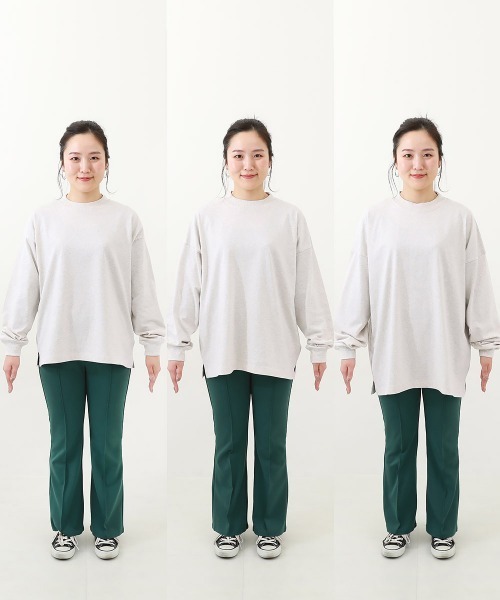devirock(デビロック)の「綿100% 大人 デビラボ プリント 袖リブ 長袖Tシャツ(Tシャツ/カットソー・レディース・ブラック系その他/グレー系その他/ピンク系その他/ブラック系その他2/イエロー系その他/レッド系その他/グリーン系その他/ブルー系その他/グレー系その他2/ピンク系その他2/グレー系その他3・M/L/LL)」の18枚目の写真
