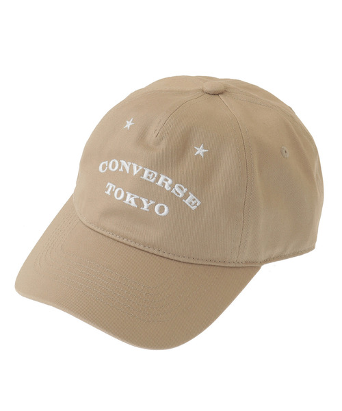 CONVERSE TOKYO(コンバーストウキョウ)の「LOGO EMBROIDERY CAP(キャップ・レディース・ブラック/チャコールグレー/ベージュ・FREE)」の1枚目の写真