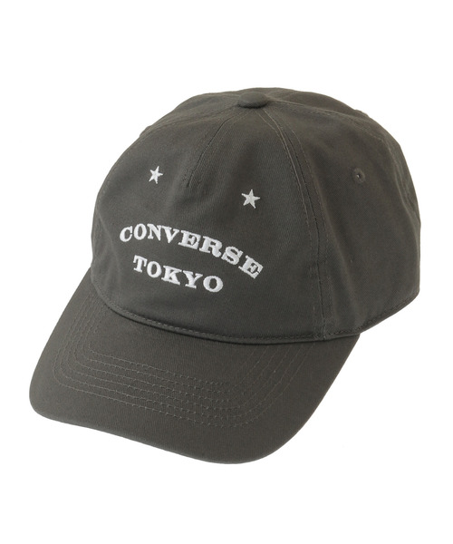 CONVERSE TOKYO(コンバーストウキョウ)の「LOGO EMBROIDERY CAP(キャップ・レディース・ブラック/チャコールグレー/ベージュ・FREE)」の3枚目の写真