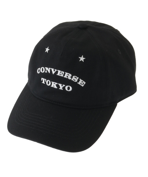 CONVERSE TOKYO(コンバーストウキョウ)の「LOGO EMBROIDERY CAP(キャップ・レディース・ブラック/チャコールグレー/ベージュ・FREE)」の2枚目の写真