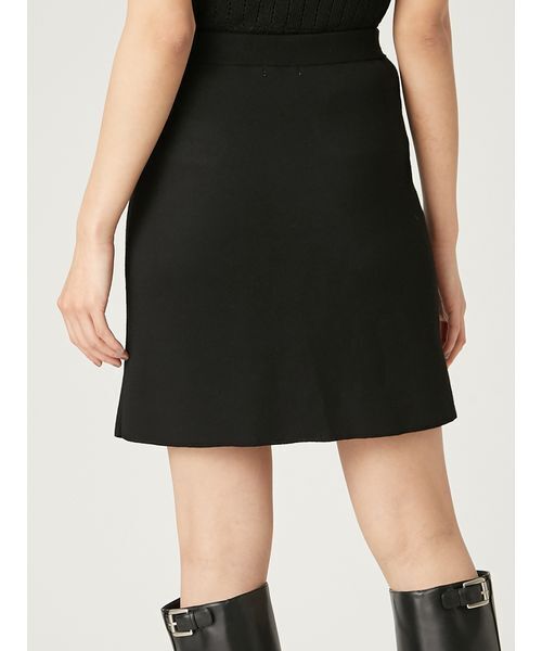 FRAY I.D（フレイアイディー）の「フラップデザインニットミニスカート（スカート・レディース・イエロー/ブラック/グレー・F）」の10枚目の写真