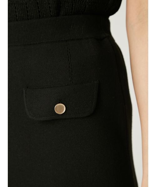 FRAY I.D（フレイアイディー）の「フラップデザインニットミニスカート（スカート・レディース・イエロー/ブラック/グレー・F）」の14枚目の写真