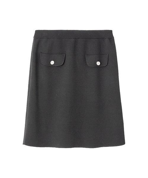 FRAY I.D（フレイアイディー）の「フラップデザインニットミニスカート（スカート・レディース・イエロー/ブラック/グレー・F）」の21枚目の写真