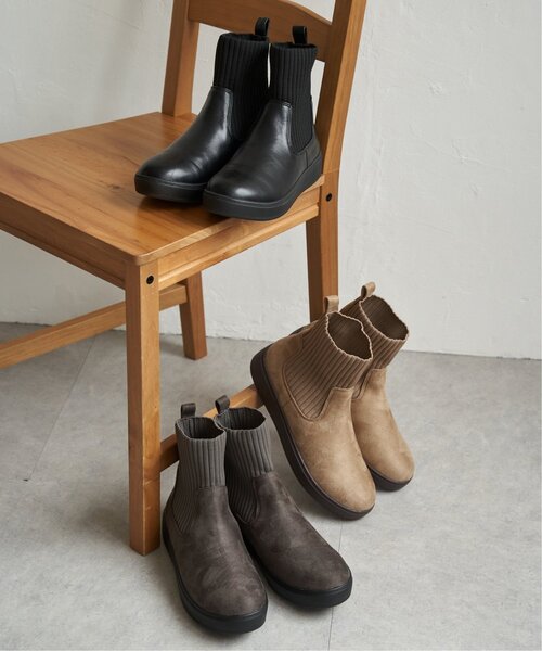 ikka（イッカ）の「ニットスニーカーブーツ（ブーツ・レディース・チャコールグレー/ブラック/ベージュ/その他1・M/L）」の21枚目の写真