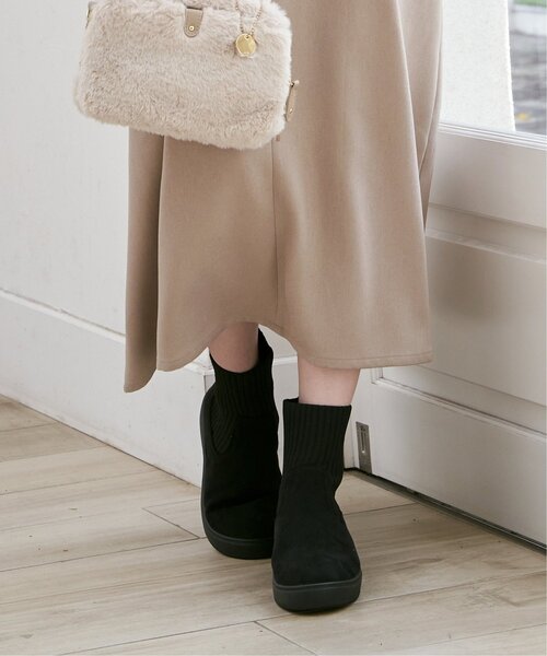 ikka（イッカ）の「ニットスニーカーブーツ（ブーツ・レディース・チャコールグレー/ブラック/ベージュ/その他1・M/L）」の6枚目の写真