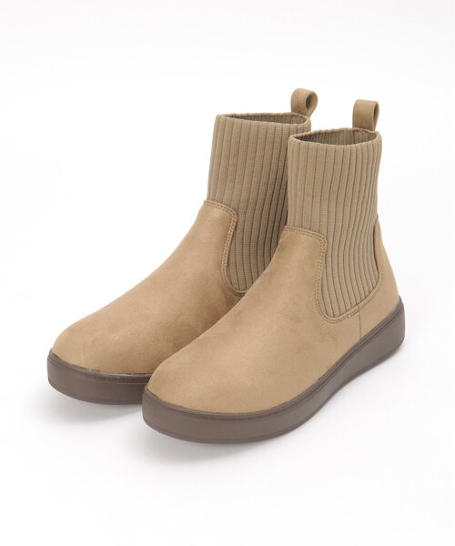 ikka（イッカ）の「ニットスニーカーブーツ（ブーツ・レディース・チャコールグレー/ブラック/ベージュ/その他1・M/L）」の10枚目の写真