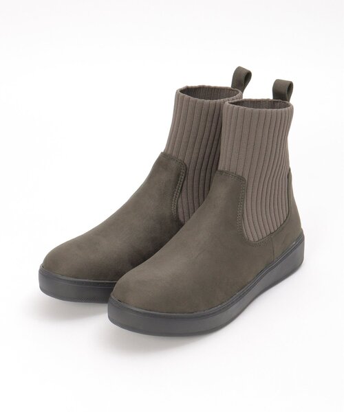 ikka（イッカ）の「ニットスニーカーブーツ（ブーツ・レディース・チャコールグレー/ブラック/ベージュ/その他1・M/L）」の11枚目の写真