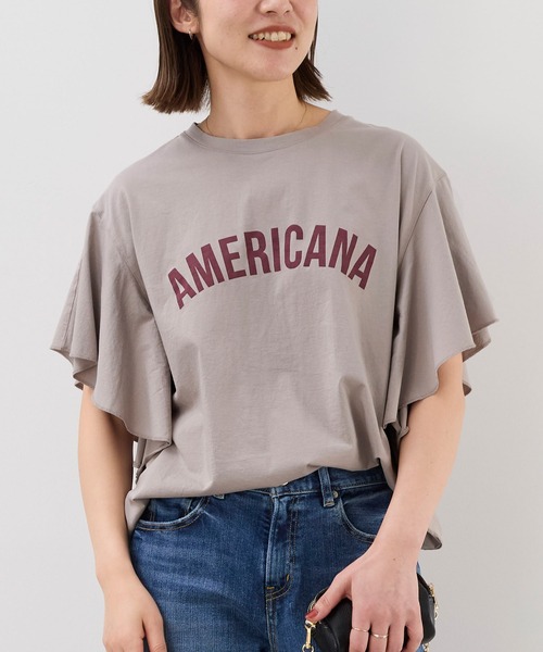 専用です　アメリカーナ　フリルT MICA & DEAL Americana フリルTシャツ 日本製 - メルカリ