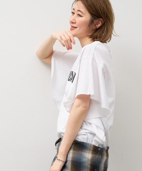 専用です　アメリカーナ　フリルT MICA&DEAL｜×Americana アメリカーナ コットン 半袖 フリル T