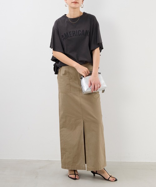 AMERICANA(アメリカーナ)の「15th ANNIVERSARY 【AMERICANA×MICA&DEAL】フリルスリーブTシャツ(Tシャツ/カットソー・レディース・スミクロ/ベージュ/ブラウン/ホワイト・FREE)」の13枚目の写真