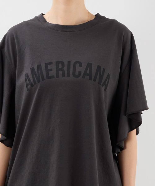 AMERICANA×MICA&DEAL】15th ANNIVERSARY フリルスリーブT-shirt
