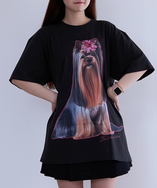 BACANORA.(バカノラ)の「DON'T LEAVE ME BEHIND BIG TEE(Tシャツ/カットソー・レディース・アイボリー/チャコール・X-LARGE)」の4枚目の写真