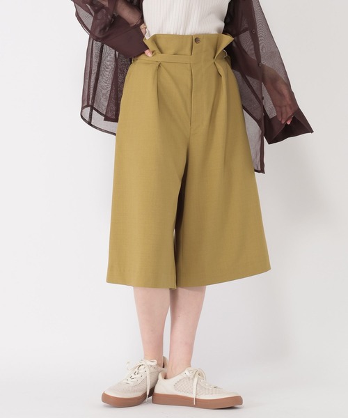 studio CLIP（スタディオクリップ）の「【daily CLIP】バミューダパンツ（スラックス・レディース・ベージュ/グレー・FREE）」の11枚目の写真