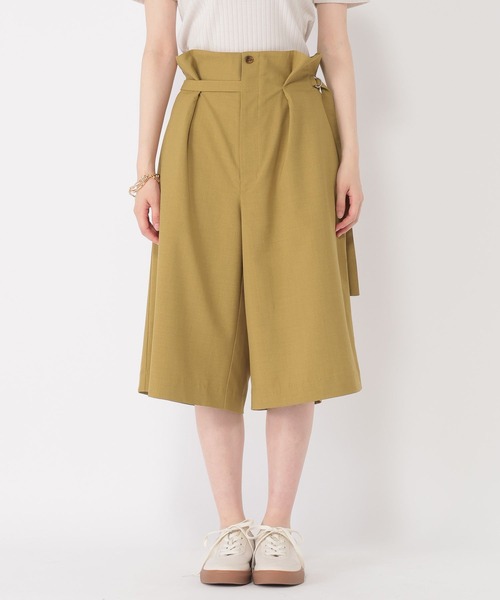 studio CLIP（スタディオクリップ）の「【daily CLIP】バミューダパンツ（スラックス・レディース・ベージュ/グレー・FREE）」の14枚目の写真