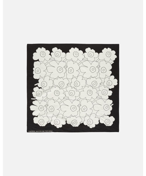 marimekko(マリメッコ)の「【一部店舗・オンラインストア限定】Keskio Piirto Unikko / scarf(ストール/ショール・レディース・ライトブルー/ホワイト×ブラック・FREE)」の9枚目の写真