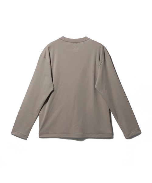 ESTNATION（エストネーション）の「GOOD PEOPLE GOOD STITCHING GOOD PRODUCT for ESTNATION / コットンスムース ロングスリーブTシャツ（Tシャツ/カットソー・レディース・ネイビー/ホワイト/ブラック/グレイッシュベージュ・FREE）」の5枚目の写真