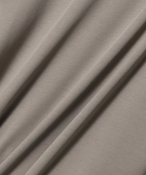 ESTNATION（エストネーション）の「GOOD PEOPLE GOOD STITCHING GOOD PRODUCT for ESTNATION / コットンスムース ロングスリーブTシャツ（Tシャツ/カットソー・レディース・ネイビー/ホワイト/ブラック/グレイッシュベージュ・FREE）」の7枚目の写真