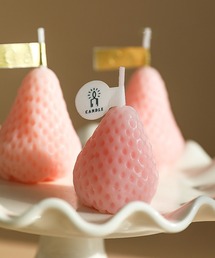 VIBGYOR（ヴィブジョー）の「【 somni / ソニ 】4個セット/ strawberry candle  いちご ミニ キャンドル（キャンドル・レディース）」