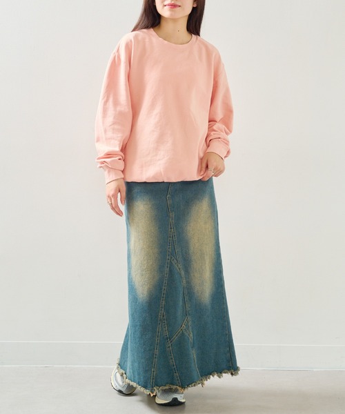 comfort colors(コンフォートカラーズ)の「【COMFORT COLORS】6.4oz ガーメントダイスウェット CC1466 MURS(スウェット・メンズ・ピンク/ブルー/アイボリー/ブラック・S/M/L/XL)」の5枚目の写真