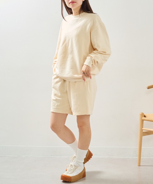 comfort colors(コンフォートカラーズ)の「【COMFORT COLORS】6.4oz ガーメントダイスウェット CC1466 MURS(スウェット・メンズ・ピンク/ブルー/アイボリー/ブラック・S/M/L/XL)」の8枚目の写真