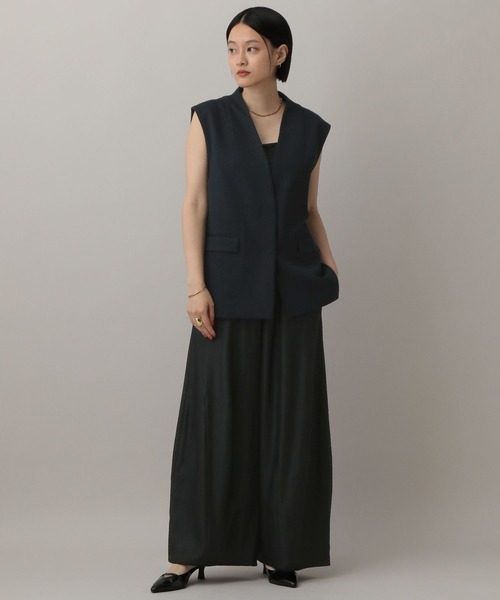 A part by（アパートバイ）の「【セットアップ対応】Ｗライクノーカラーベスト（ベスト・レディース・ネイビー/グレー系その他4/ブラウン系その他・FREE）」の6枚目の写真