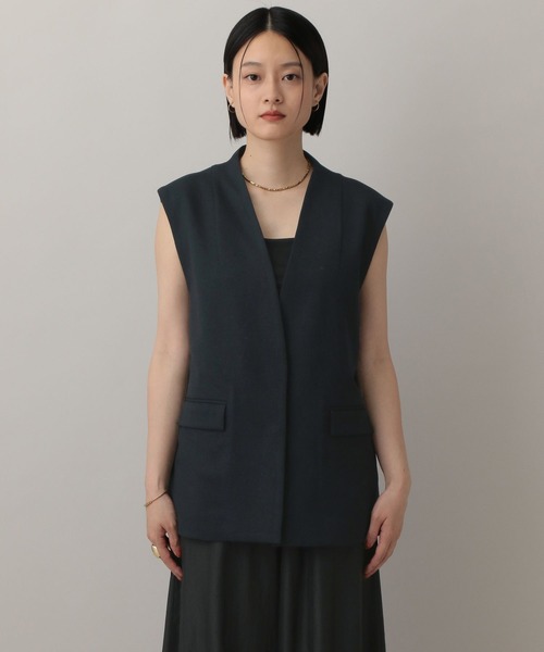 A part by（アパートバイ）の「【セットアップ対応】Ｗライクノーカラーベスト（ベスト・レディース・ネイビー/グレー系その他4/ブラウン系その他・FREE）」の12枚目の写真