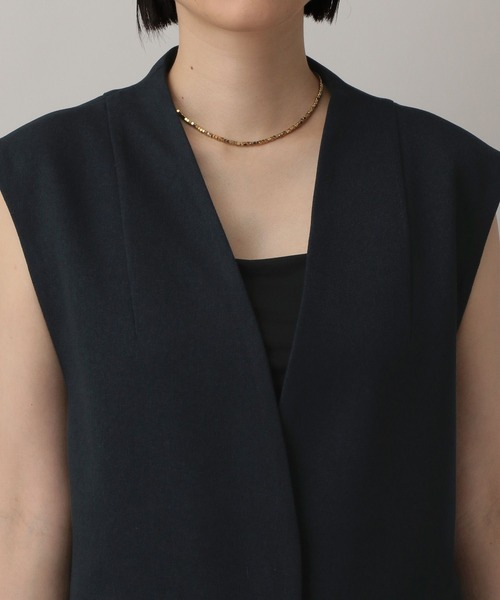 A part by（アパートバイ）の「【セットアップ対応】Ｗライクノーカラーベスト（ベスト・レディース・ネイビー/グレー系その他4/ブラウン系その他・FREE）」の15枚目の写真