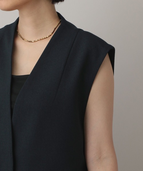 A part by（アパートバイ）の「【セットアップ対応】Ｗライクノーカラーベスト（ベスト・レディース・ネイビー/グレー系その他4/ブラウン系その他・FREE）」の16枚目の写真