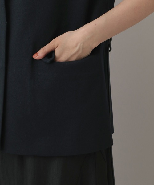 A part by（アパートバイ）の「【セットアップ対応】Ｗライクノーカラーベスト（ベスト・レディース・ネイビー/グレー系その他4/ブラウン系その他・FREE）」の18枚目の写真