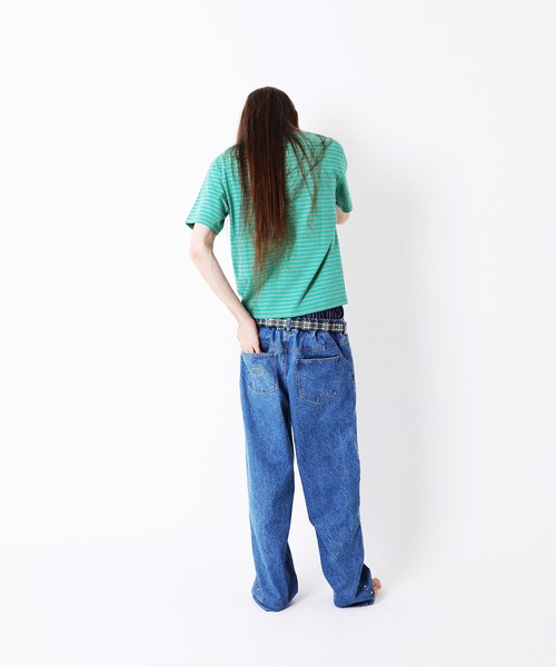 AFB（エーエフビー）の「BORDER TEE（Tシャツ/カットソー・メンズ・チャコールグレー/ブルー/グリーン・M/L）」の8枚目の写真