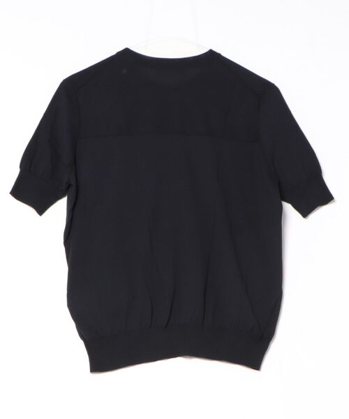 JIL SANDER（ジルサンダー）の「JIL SANDER T-SHIRT KNIT（ニット/セーター・レディース・ネイビー/ライトピンク・34/32）」の3枚目の写真