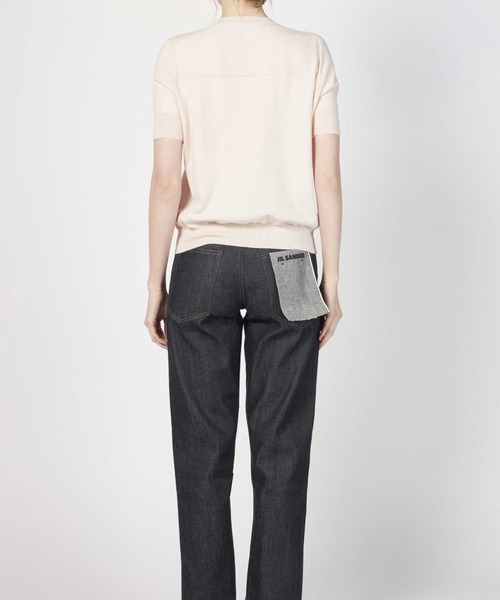 JIL SANDER（ジルサンダー）の「JIL SANDER T-SHIRT KNIT（ニット/セーター・レディース・ネイビー/ライトピンク・34/32）」の11枚目の写真