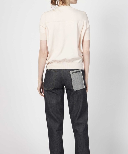 JIL SANDER（ジルサンダー）の「JIL SANDER T-SHIRT KNIT（ニット/セーター・レディース・ネイビー/ライトピンク・34/32）」の15枚目の写真