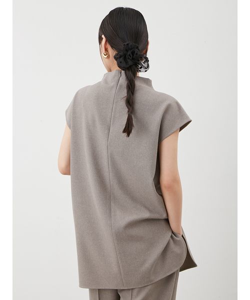 Mila Owen(ミラオーウェン)の「【セットアイテム】ドレープブラウスセミフレアゴムパンツSET UP(その他パンツ・レディース・ブラック/モカ・0/1)」の14枚目の写真