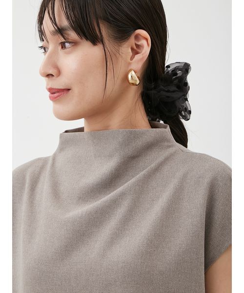 Mila Owen(ミラオーウェン)の「【セットアイテム】ドレープブラウスセミフレアゴムパンツSET UP(その他パンツ・レディース・ブラック/モカ・0/1)」の15枚目の写真