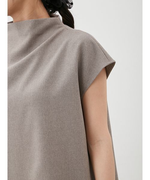 Mila Owen(ミラオーウェン)の「【セットアイテム】ドレープブラウスセミフレアゴムパンツSET UP(その他パンツ・レディース・ブラック/モカ・0/1)」の16枚目の写真