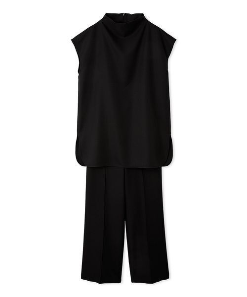 セットアイテム】ドレープブラウスセミフレアゴムパンツSET UP
